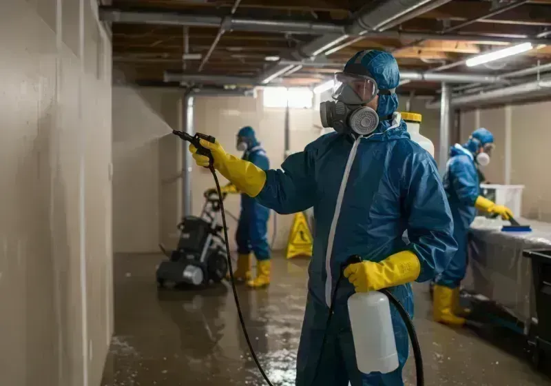 Basement Sanitization and Antimicrobial Treatment process in Denver County, CO